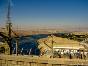 View of Nile from Aswan Dam