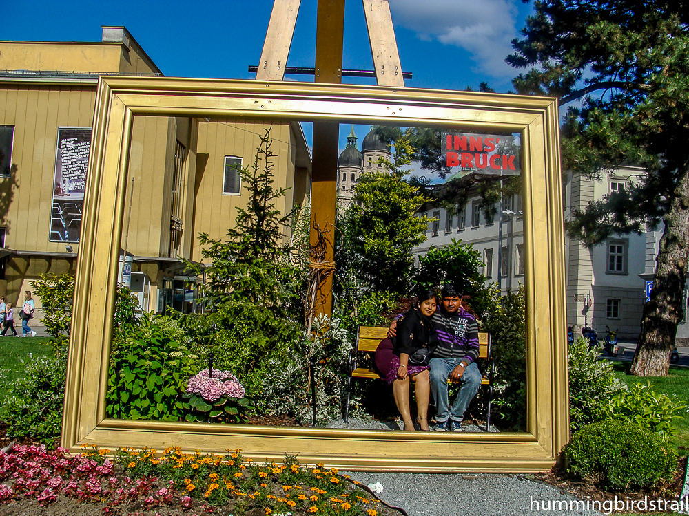 Famous photo frame of Innsbruck 