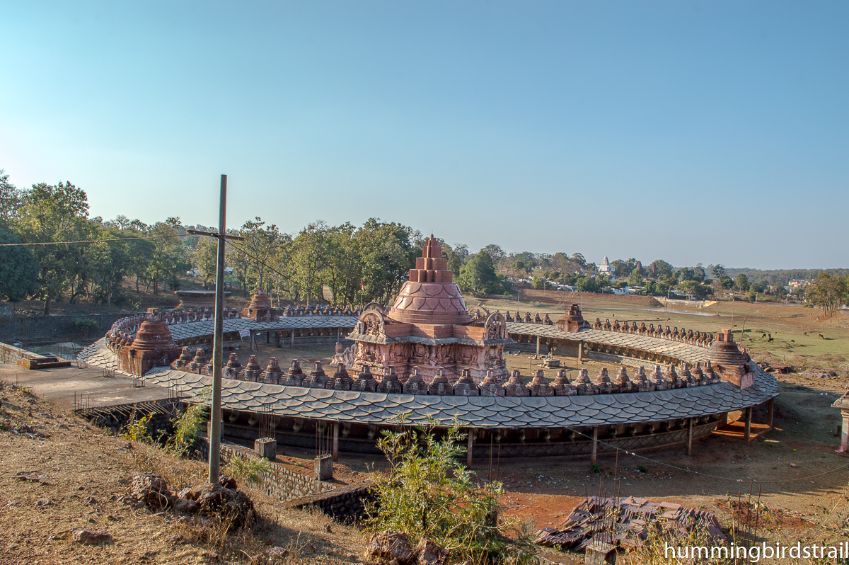 Yantra Mandir from the nearby hill