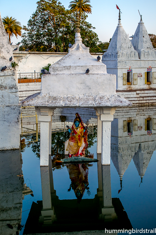 Mata Narmada on her vahana Crocodile