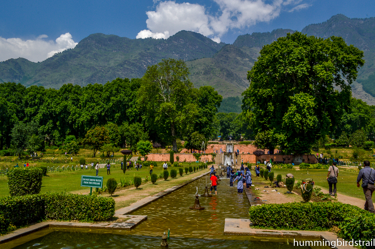 Long channel through Nishat Bagh