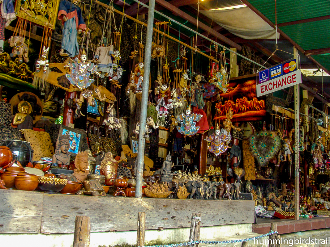 Souvenir shop on the bank