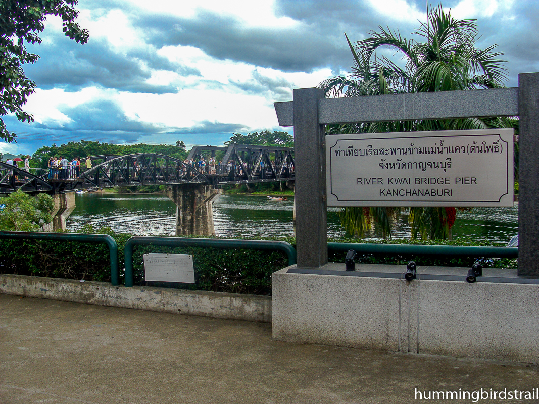 Bridge on the river Kwai and the Death Rail way site at Kanchanaburi