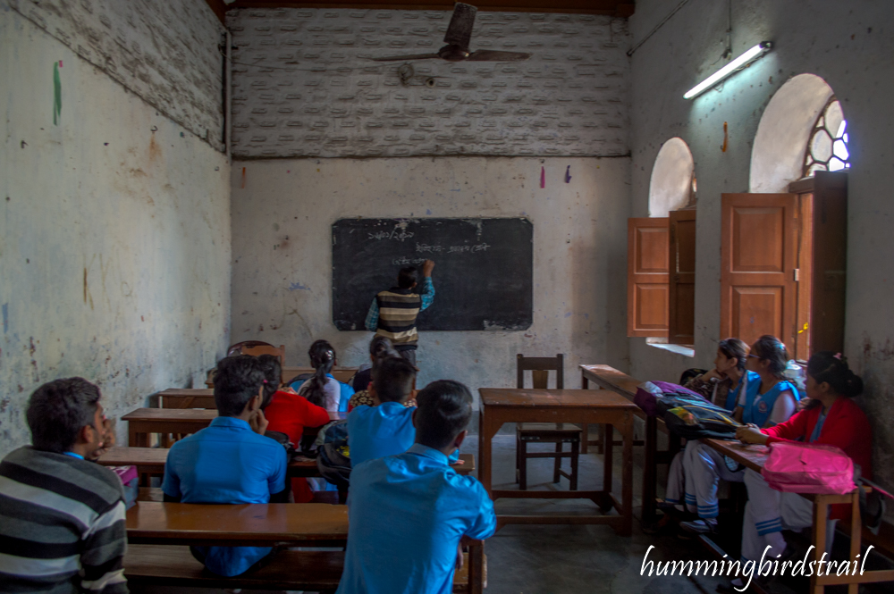 History lessons being delivered in Bengali to Standard XI students