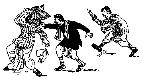 Sketch by Sukumar Ray in his ‘Pagla Dashu’ series. The protagonist is a teenage boy who appears to be mad (Pagla) at first glance, but often emerges as the genius by the sheer proportions of his bizarre doings. 