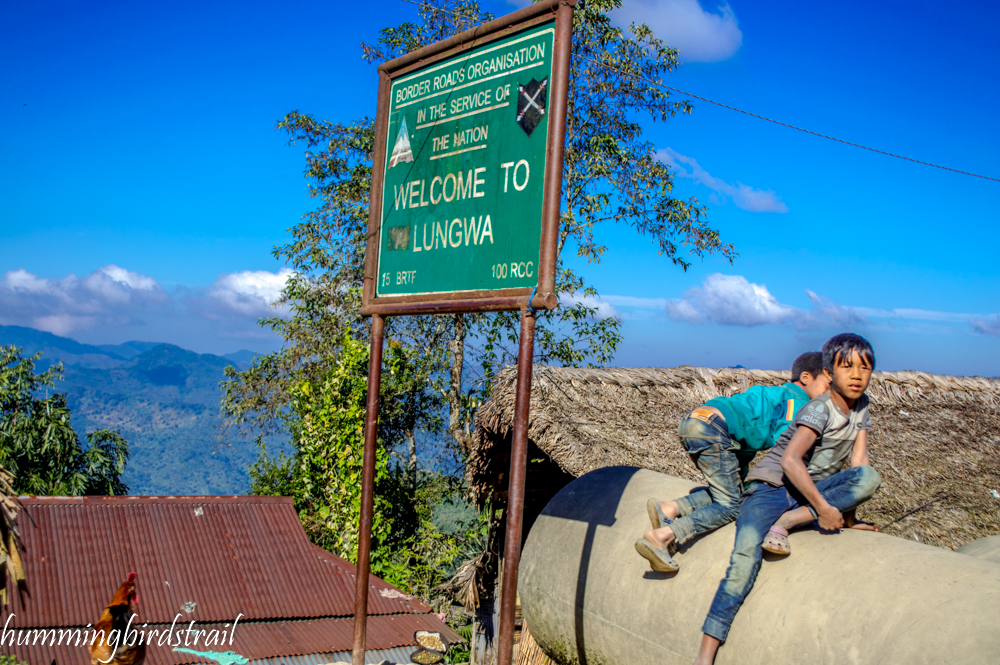 Entering into Longwa village